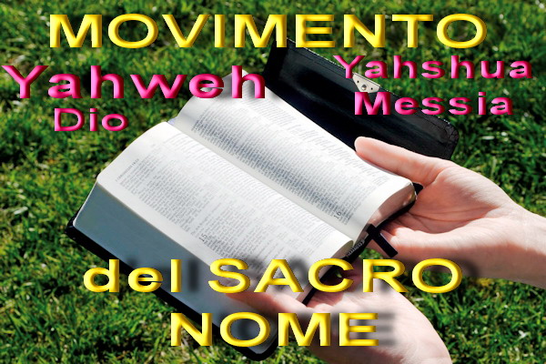 SACRO A YAHWEH DIO