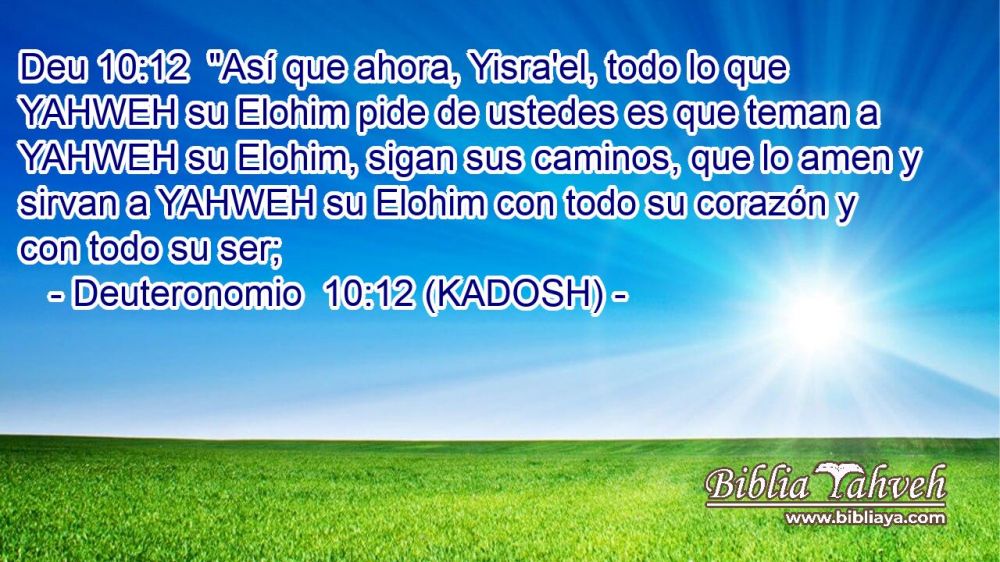 Yahweh è unico vero creatore