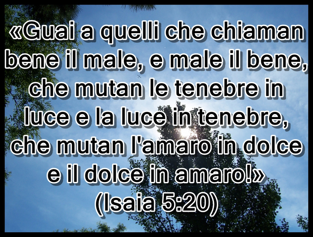 Maledetto l'uomo che porta il male.