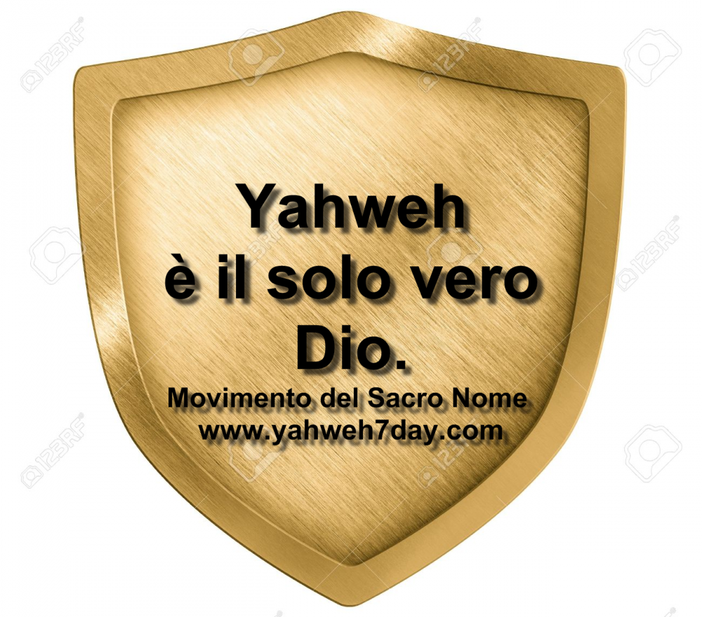 Yahweh è unico vero creatore