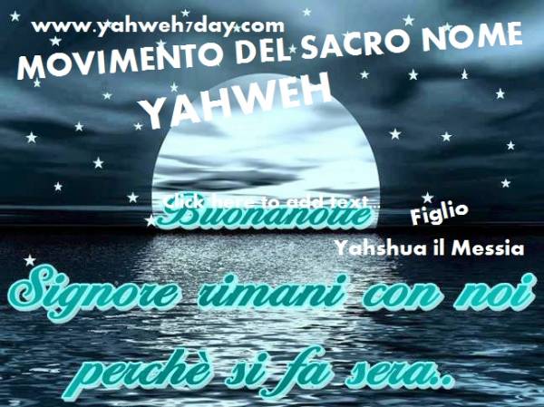 YAHWEH RIMANI CON NOI