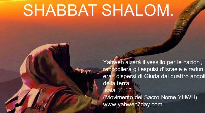 SHALOM SABATO